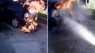 Video / U Prijedoru izgorio BMW