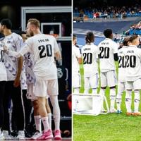 Košarkaši i fudbaleri Reala izašli na svoje utakmice u dresovima s brojem 20