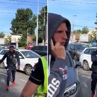 Video / Bizarna scena iz Beograda: Fudbaler zvezde kasnio na derbi i svađao se s policajcem