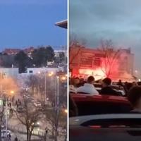 Neredi nakon utakmice Dinama i Rijeke: Letjele boce, baklje, policija bacila suzavac
