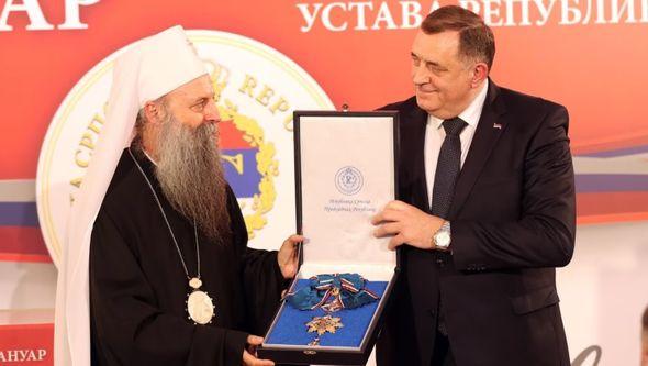 Patrijarh Porfirije i Milorad Dodik - Avaz