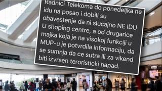 MUP Srbije se oglasio povodom informacija o navodnom terorističkom napadu