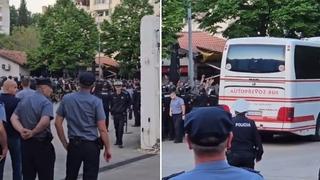 Video / Specijalci čuvali Rođene: Pogledajte kako je ispraćen autobus Veleža sa stadiona Pod Bijelim brijegom