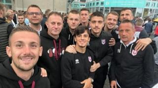 Fudbaleri i treneri Sarajeva klanjali bajram namaz u Sloveniji