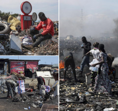 Deponija smeća u Gani, u gradu Akra