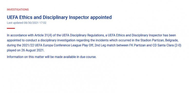 Izvještaj UEFA-e