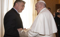 Komšić tokom ranijeg susreta sa Papom Franjom