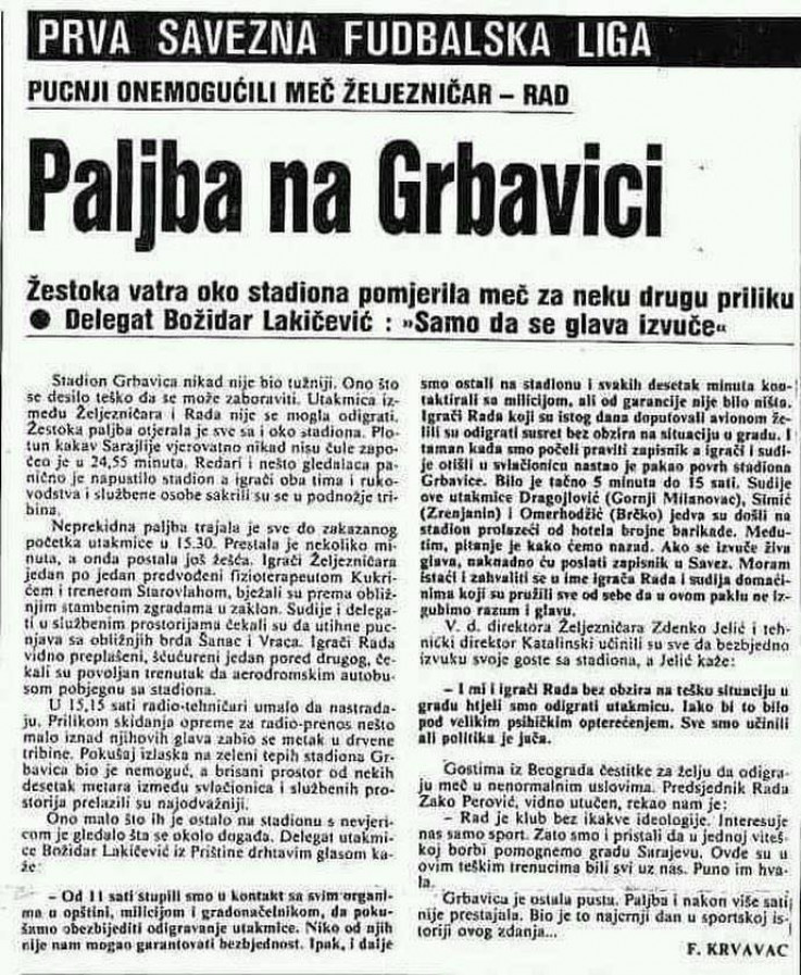 Paljba na Grbavici
