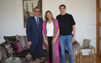 Yasser Sorour sa suprugom i sinom