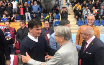 Dalić i Ćiro Blažević prije humanit arne utakmice u Travniku