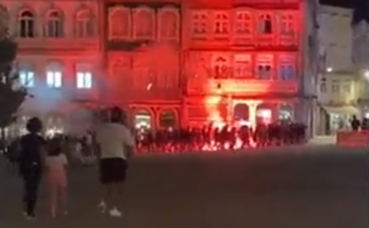 Navijali Hajduka napravili haos u Portugalu