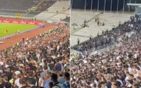 Nevjerovatne scene na stadionu Partizana
